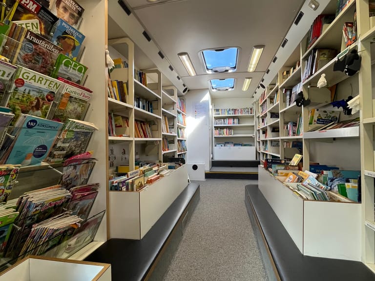Blick in den Bücherbus